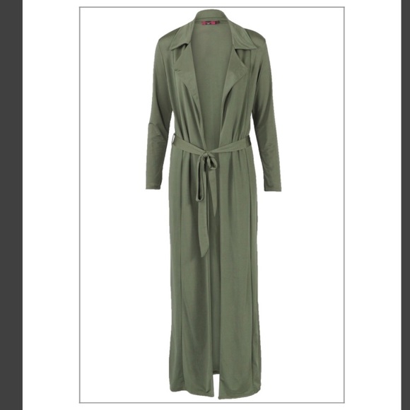SALE!! Slinky Maxi Duster Jacket - Picture 6 of 6